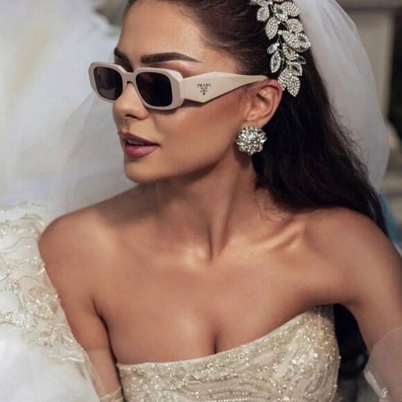 Final Price! Prada PR17WS 16K40J Black Violet Sunglasses - Picture 4 of 9